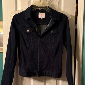 Isaac Mizrahi Navy Jean Jacket